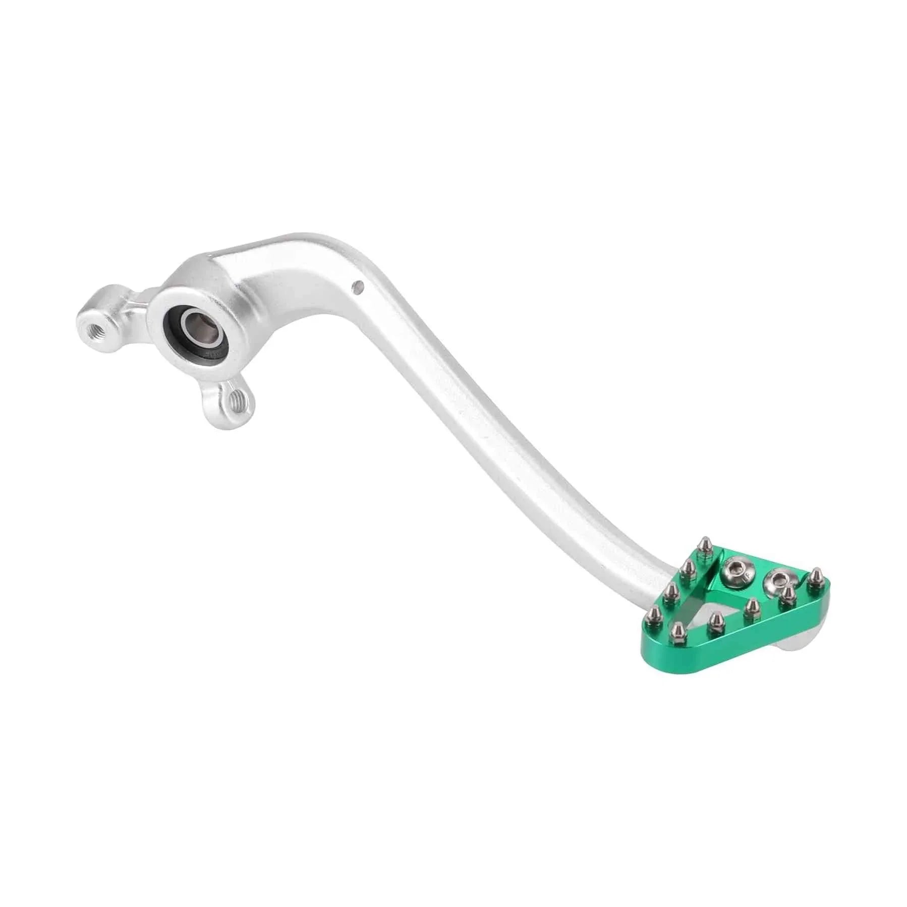 GOOFIT Motorcycle Silver White Rod Green Head Brake Pedal Replacement for KVI K16 K18 Constant Ship Air Cooled NC Off road Vehicle - goofitmoto