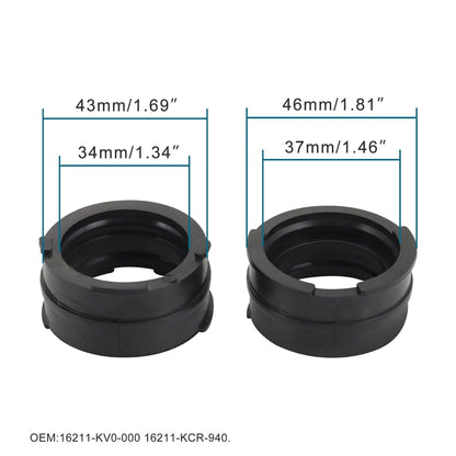 GOOFIT Motorcycle Spare Parts Intake Manifold Carburetor Interface Replacement for VT250 VTR250 VTZ250