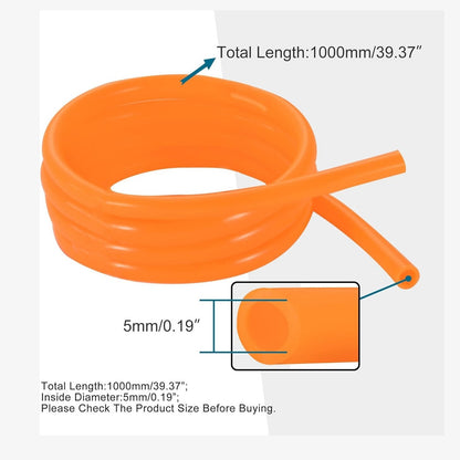 GOOFIT Orange Tubing Carburetor Fuel Tube Petrol Hose Vent Line for ATV Dirt Bike Go Kart Moped Pocket Bike