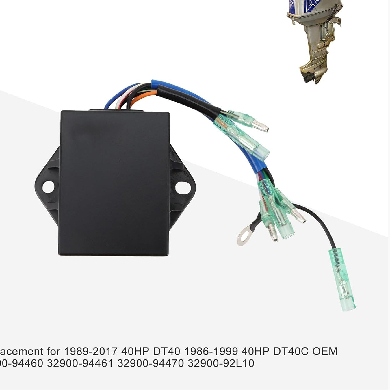 GOOFIT Outboard Engine 6 Wire CDI Replacement for 1989-2017 40HP DT40 DT40C OEM 32900-94460 32900-94461 32900-94470 32900-92L10