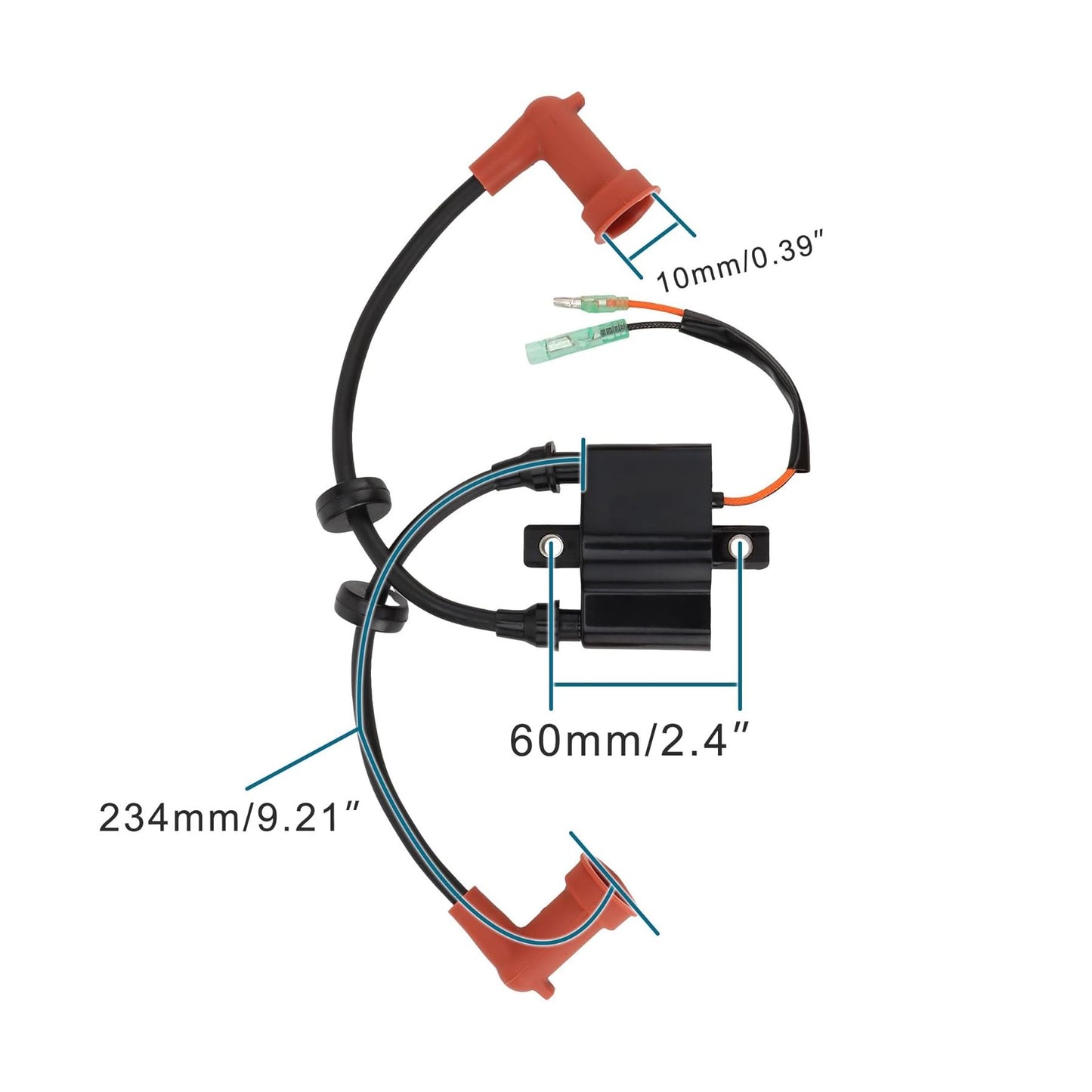 GOOFIT Outboard Ignition Coil Replacement for 4 Stroke Outboard Engine F9.9 13.5 15 25 40 HP 6F5-85570-00 6F5-85570-10 6F5-85570-11 6F5-85570-12 6F5-85570-13