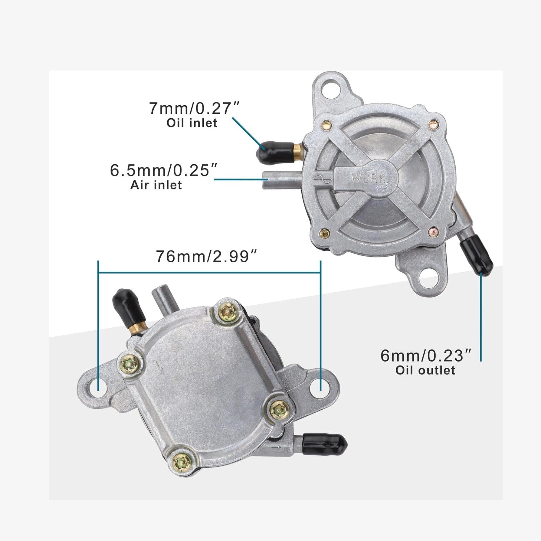 GOOFIT Outlet Vacuum Fuel Pump Assembly for GY6 50cc 125cc 150cc ATV Go Kart Scooter Moped 4 Wheeler Quad Bikes Dune Buggy