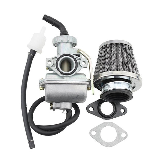 GOOFIT PZ16 16mm Carburetor with 35mm Air Filter for 50cc 70cc 90cc Horizontal Engine ATV Dirt Bike Go Kart