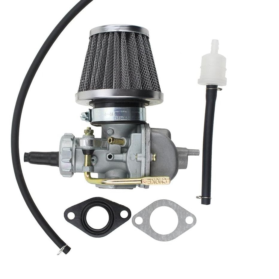 GOOFIT PZ16 Straight Head Carburetor with Air Filter Replacement for 50cc-125cc 4 Stroke ATVs CRF80 XR75 XR80 XR80R Dirt Bikes Go Kart