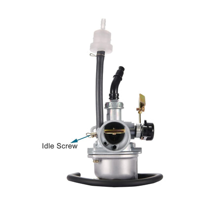 GOOFIT PZ19 19mm Carburetor Carb with Cable Choke for 50cc 70cc 90cc 110cc 125cc ATV Moped Quad Dirt Bike Go Kart Scooter