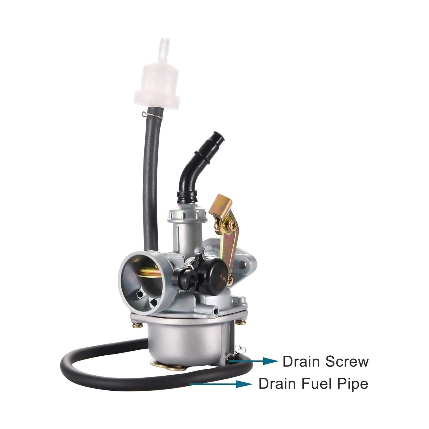 GOOFIT PZ19 19mm Carburetor Carb with Cable Choke for 50cc 70cc 90cc 110cc 125cc ATV Moped Quad Dirt Bike Go Kart Scooter