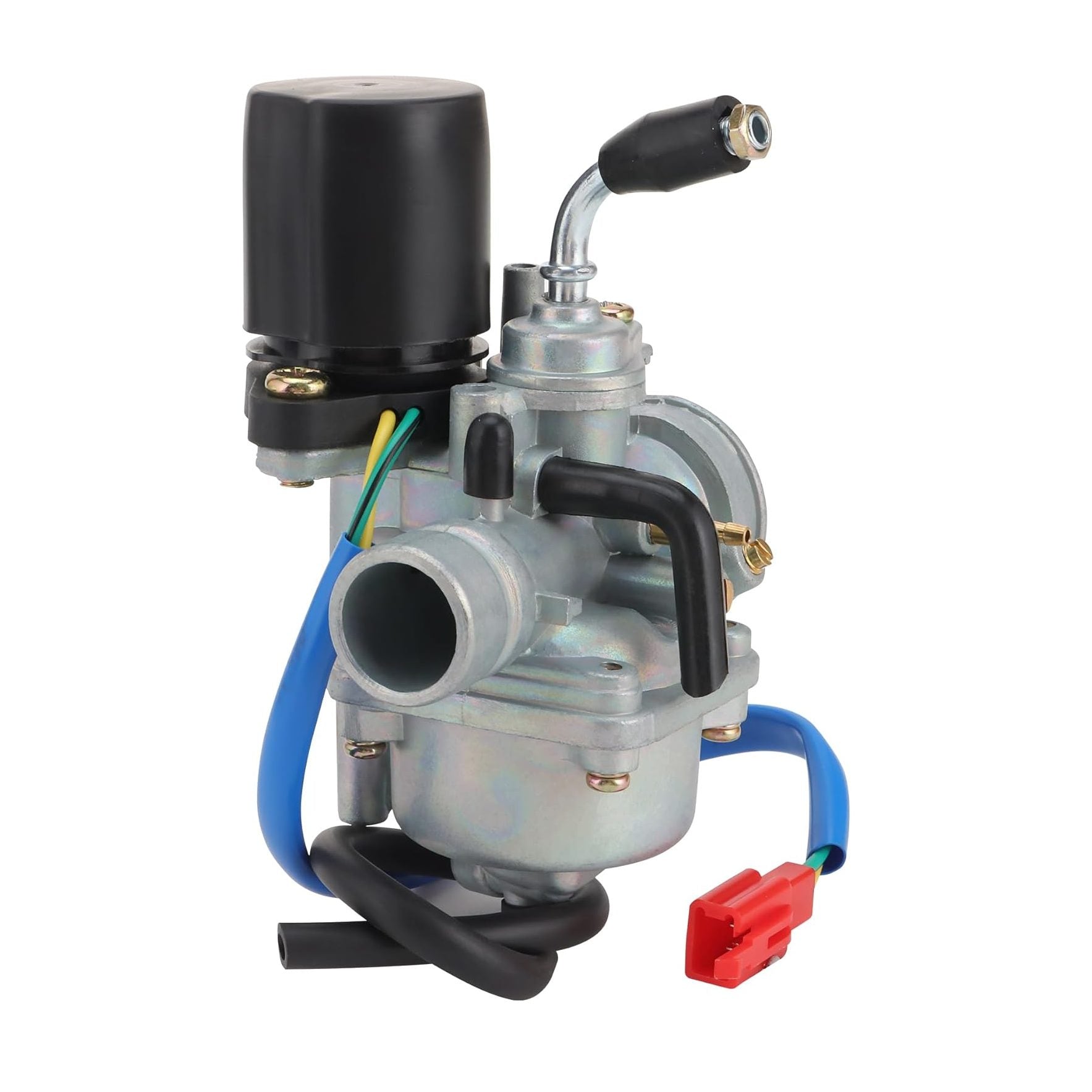 GOOFIT PZ19 19mm Carburetor with Electric Choke Replacement for 2 Stroke 50cc 70cc 90cc Jog ATV Scooter Quad Go-Kart Moped