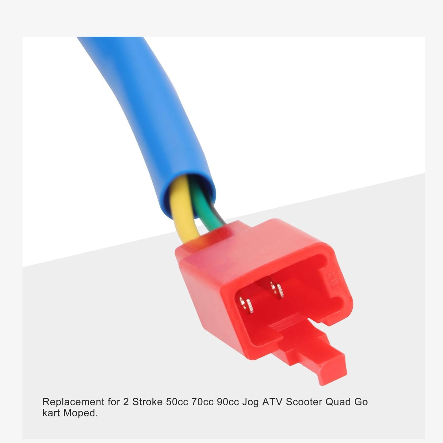 GOOFIT PZ19 19mm Carburetor with Electric Choke Replacement for 2 Stroke 50cc 70cc 90cc Jog ATV Scooter Quad Go-Kart Moped