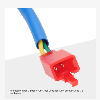 GOOFIT PZ19 19mm Carburetor with Electric Choke Replacement for 2 Stroke 50cc 70cc 90cc Jog ATV Scooter Quad Go-Kart Moped