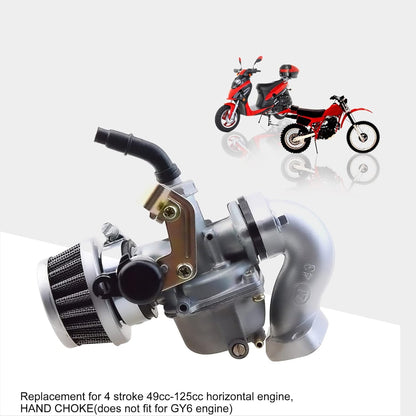 GOOFIT PZ19 Carburetor with Air Filter Carburetor Rebuild Kit Replacement for XR/CRF 50cc 70cc 90cc 110cc 125cc Moped ATV Taotao Sunl Roketa Baja Kazuma