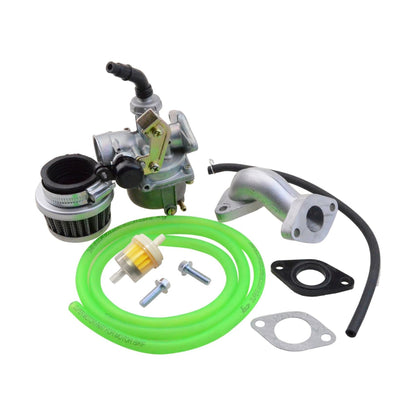 GOOFIT PZ19 Carburetor with Air Filter Carburetor Rebuild Kit Replacement for XR/CRF 50cc 70cc 90cc 110cc 125cc Moped ATV Taotao Sunl Roketa Baja Kazuma