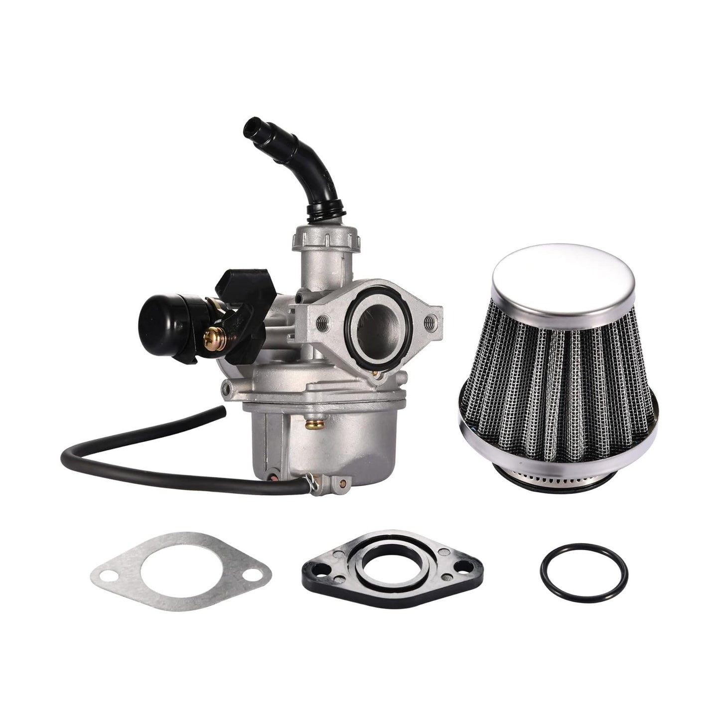 GOOFIT PZ19 Carburetor with Air Filter Replacement for Kazuma Taotao XR/CRF 50cc 70cc 90cc 110cc 125cc Dirt Pit Bike Go Kart Chinese 4 Wheeler