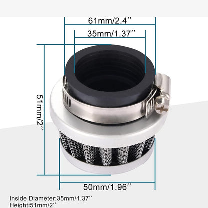 GOOFIT PZ19 Lever Carburetor Air Filter Spark Plug for 50cc 70cc 90cc 110cc 125cc Dirt Bikes ATV Go-Kart