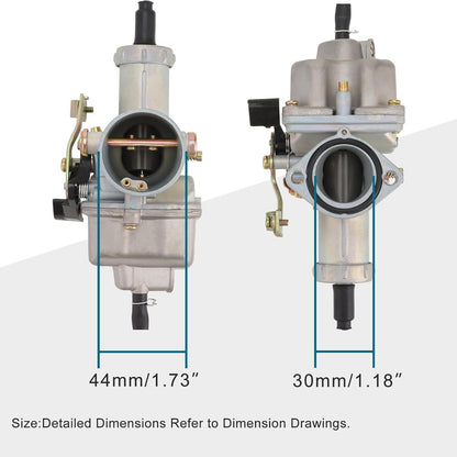 GOOFIT PZ30 Carburetor Cable Choke Lever Replacement for CG 150cc 200cc 250cc Engine 4 Wheeler ATV Quad Pit Dirt Bike Motorcycle