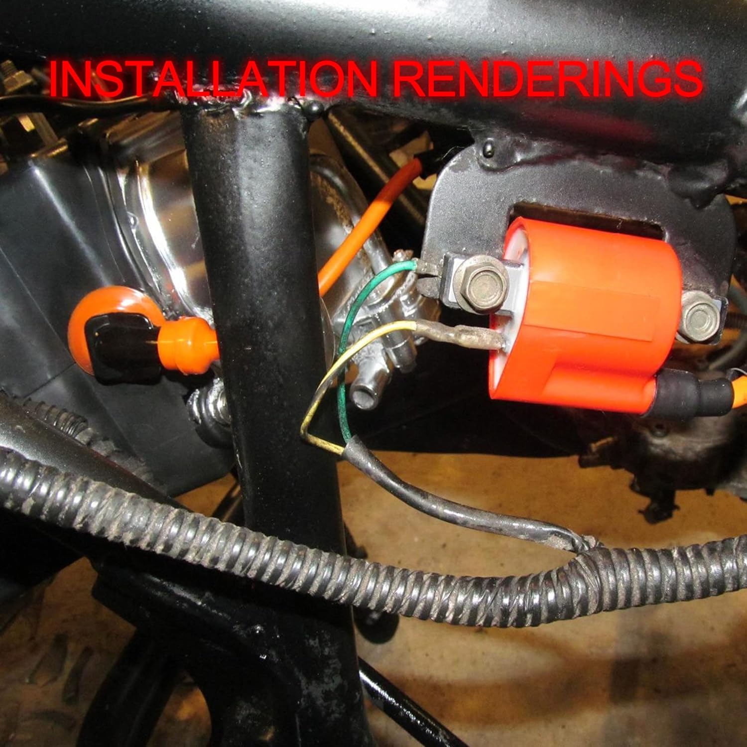 GOOFIT Racing Ignition Coil for CG 125cc 150cc 200cc 250cc ATV Scooter Moped