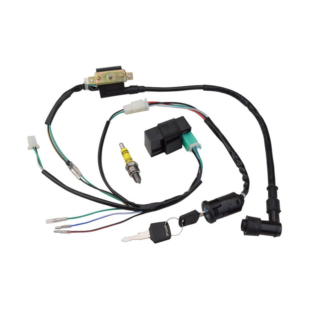 GOOFIT Rebuilt Ignition CDI Wiring Kit Harness for 50cc 70cc 90cc 110cc 125cc Stator CDI Coil ATV Quad Bike Buggy Go Kart