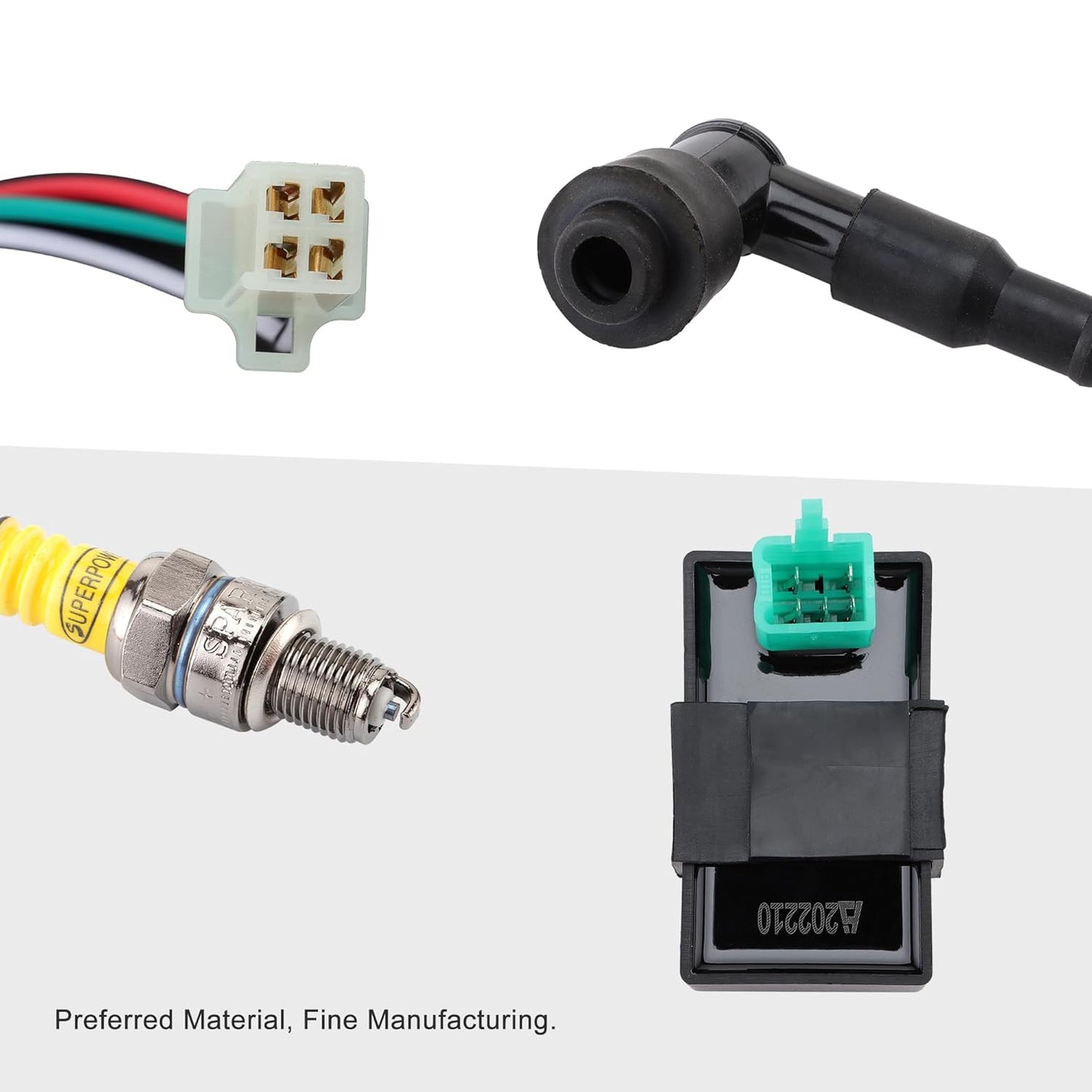 GOOFIT Rebuilt Ignition CDI Wiring Kit Harness for 50cc 70cc 90cc 110cc 125cc Stator CDI Coil ATV Quad Bike Buggy Go Kart