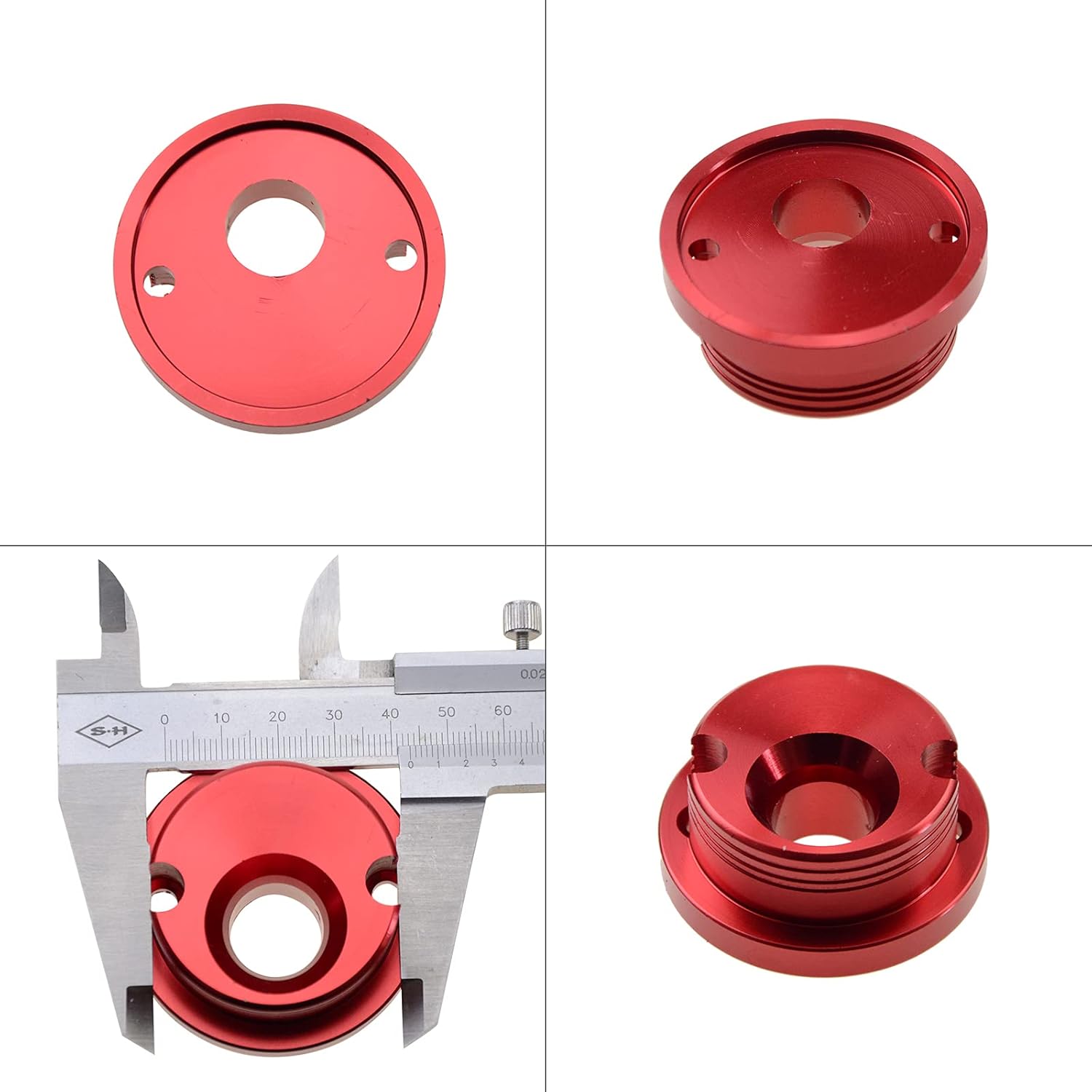 GOOFIT Red 44mm Air Filter with Aluminum Adapter for 2 Stroke 43cc 47cc 49cc Engine Kids Quad ATV Dirt Pocket Bike Go Kart Big Foot Gas Scooter