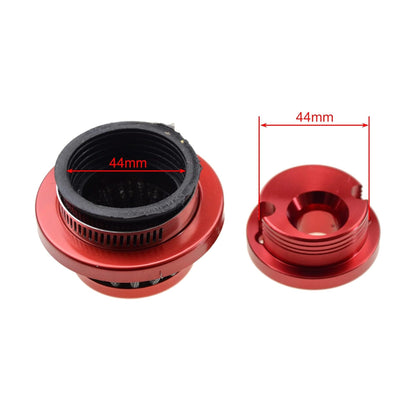 GOOFIT Red 44mm Air Filter with Aluminum Adapter for 2 Stroke 43cc 47cc 49cc Engine Kids Quad ATV Dirt Pocket Bike Go Kart Big Foot Gas Scooter