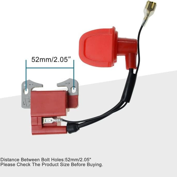 GOOFIT Red Ignition Coil Replacement for 2-Stroke 33cc 43cc 47cc 49cc Engine Chinese Pocket Dirt Bike Mini Moto Kids ATV Quad Baby Crosser