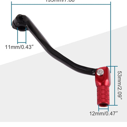 GOOFIT Red and Black 2" Folding Gear Shifter Lever Replacement for 50cc 70cc 90cc 110cc 125cc Dirt Bike Pit Bike