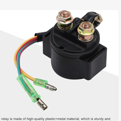 GOOFIT Relay Starter Solenoid without Cap for Motorcycle ATV Scooter Snowmobile