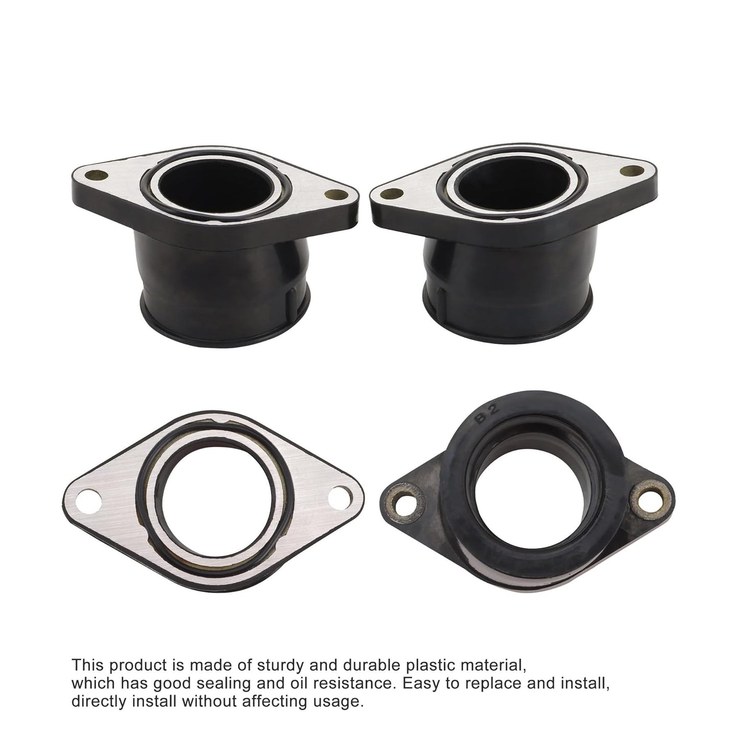 GOOFIT Rubber Coupler Pad Carburetor Interface Adapter Intake Manifold Replacement for XT550 XT 550 1982 1983 5Y1-13586-01