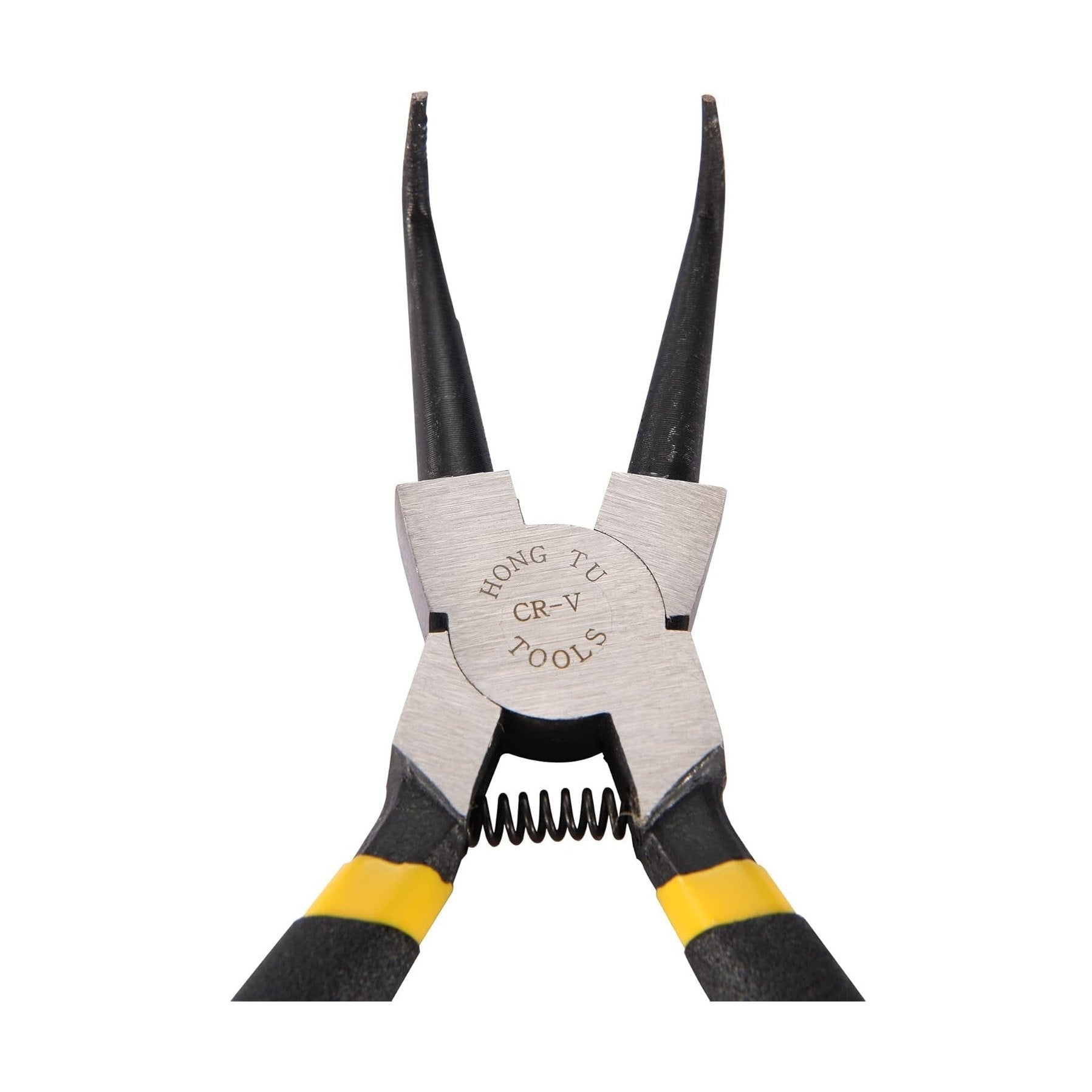 GOOFIT Snap Ring Plier Hand Tool 90 Degree Tip Grips Internal Bent Circlip Plier for Ring Remover Retaining