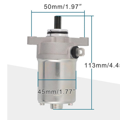 GOOFIT Starter Motor Replacement for 90cc Polaris Sportsman90 2001-2006 Scrambler90 Scrambler90X Predator90 E-TON90 MGMO0618G 650511 0450533 0451692 AP8510653 ATV