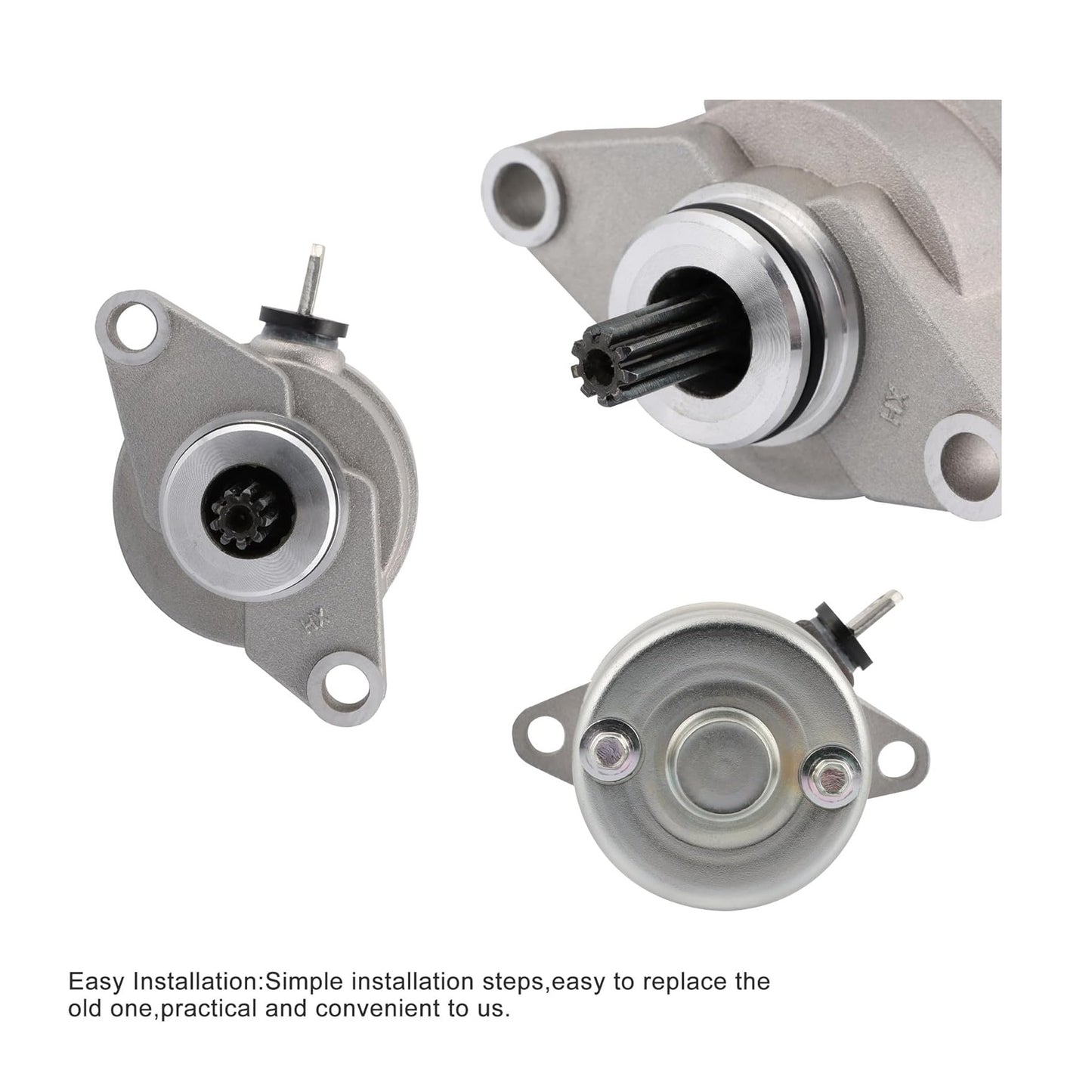 GOOFIT Starter Motor Replacement for 90cc Polaris Sportsman90 2001-2006 Scrambler90 Scrambler90X Predator90 E-TON90 MGMO0618G 650511 0450533 0451692 AP8510653 ATV