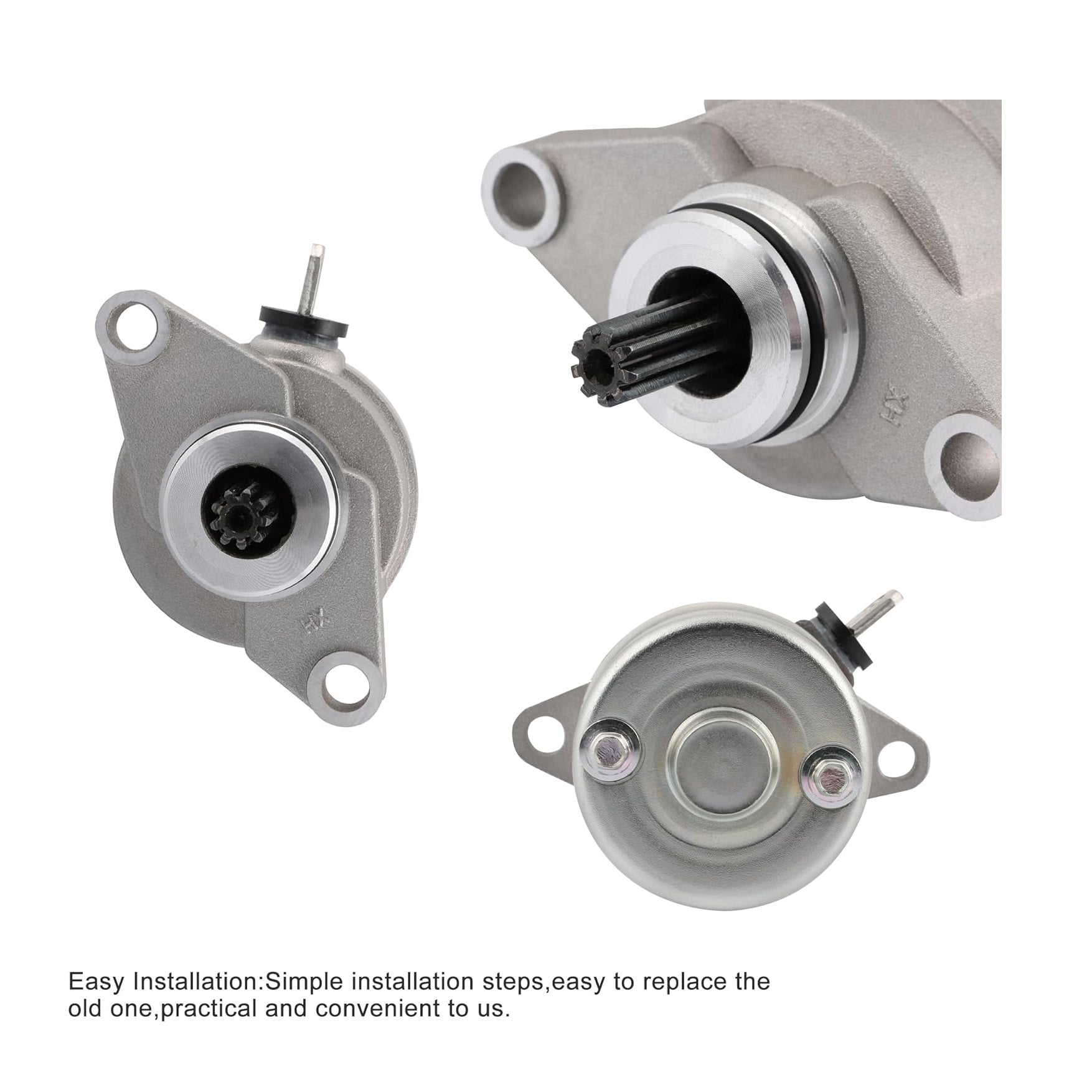 GOOFIT Starter Motor Replacement for 90cc Polaris Sportsman90 2001-2006 Scrambler90 Scrambler90X Predator90 E-TON90 MGMO0618G 650511 0450533 0451692 AP8510653 ATV