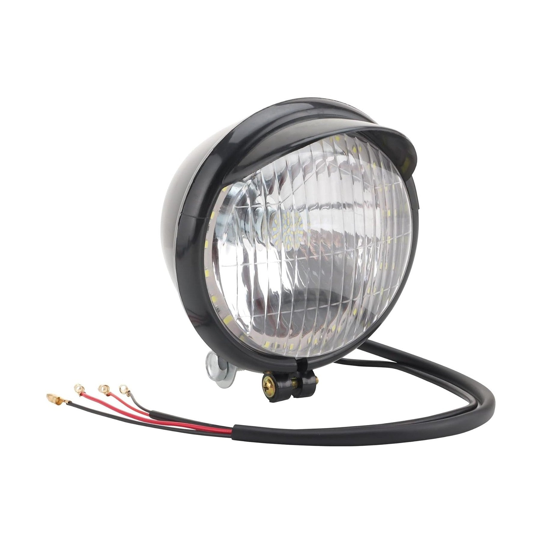 GOOFIT Universal 12V Motorcycle Headlight Front Light Indicator Tail Light With Integrated Turn Signals Backup Light Lamp Bulb for Scooter ATV Bike