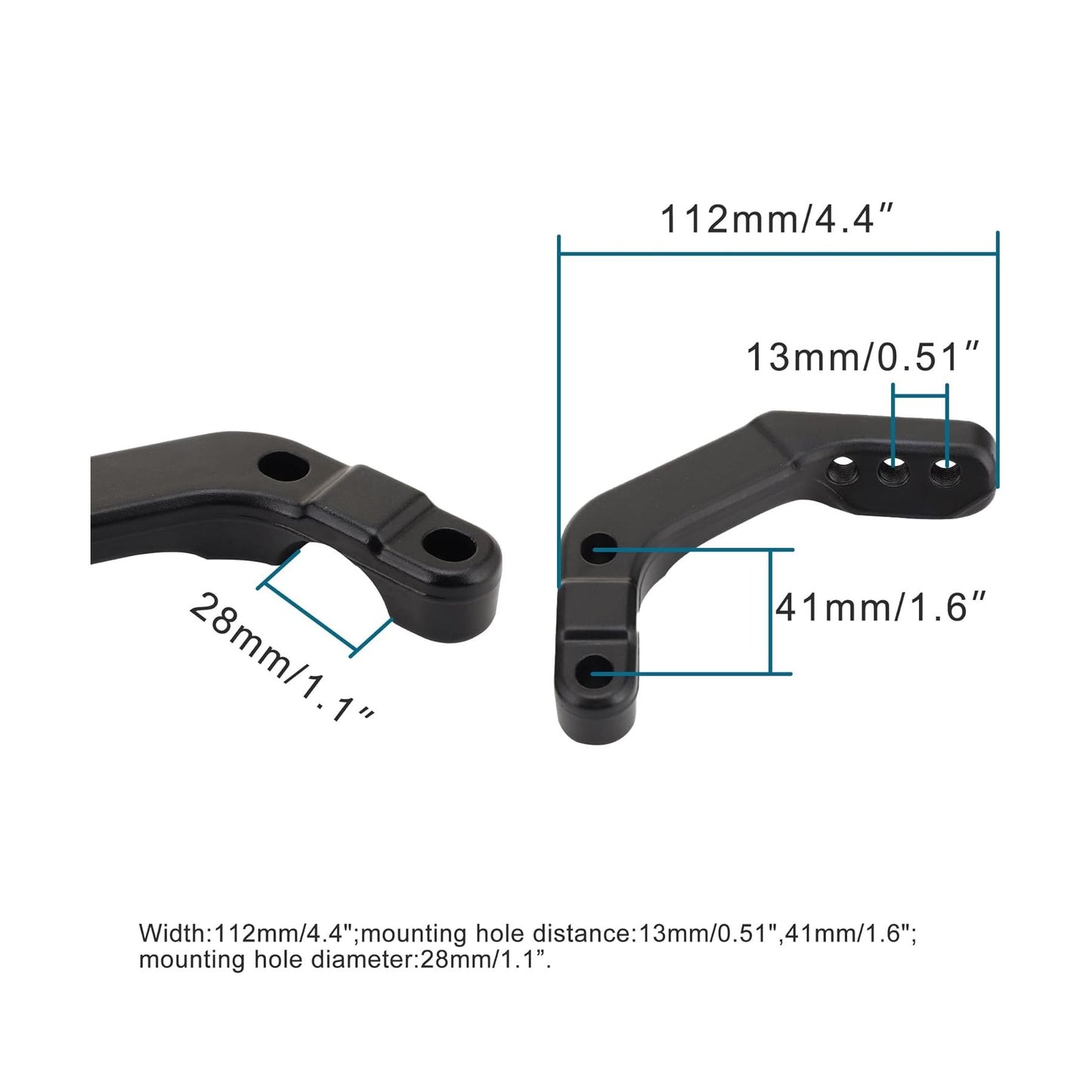 GOOFIT Universal 28mm Handlebar Bracket Handguard for Dirt Pit Bike
