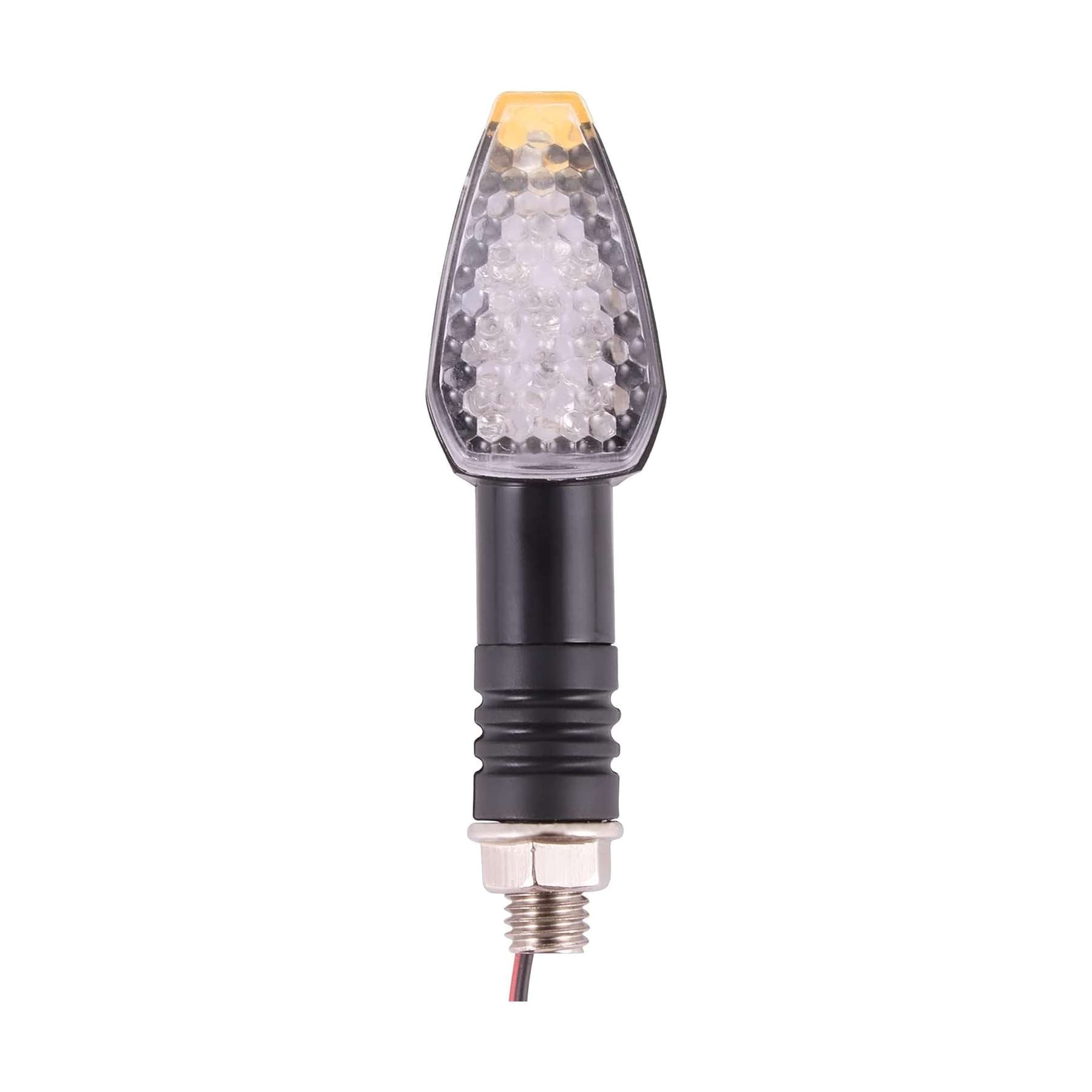 GOOFIT Universal 2pcs 12V Motorcycle Turn Signal Indicator Blinker 10 LED Lamp Replacement for Motorbike