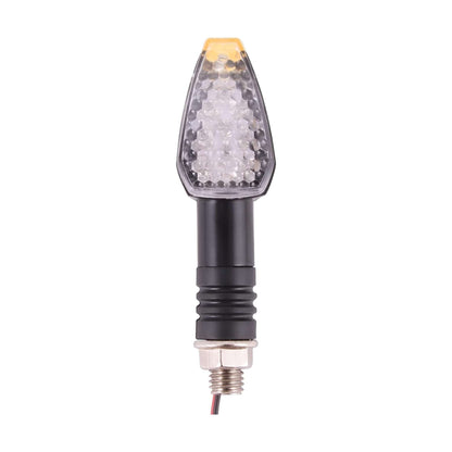 GOOFIT Universal 2pcs 12V Motorcycle Turn Signal Indicator Blinker 10 LED Lamp Replacement for Motorbike