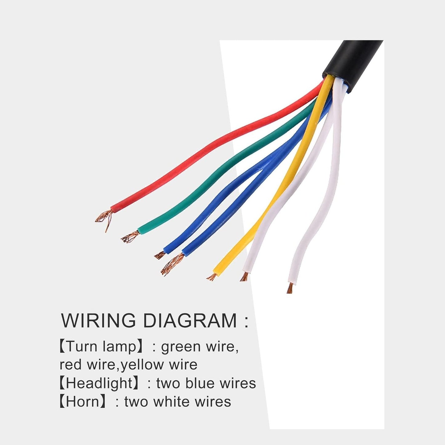 GOOFIT Universal 7/8" Handlebar Turn Signal Light & Horn Switch Button for Spotlight Scooter Electrombile Moped Dirt Bike Scooter ATV Off road