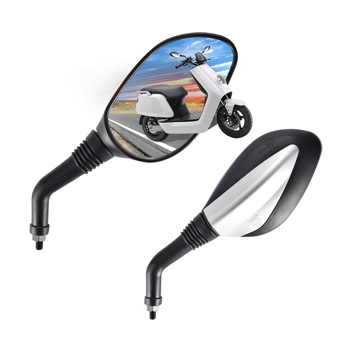 GOOFIT Universal 8mm Rear View Mirror for GY6 50cc 125cc 150cc 250cc Scooter Moped Motorcycle