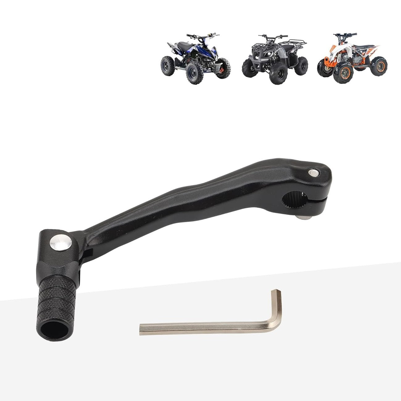 GOOFIT Universal Motorcycle Aluminum Gear Lever Replacement for 2-stroke 50cc 70cc 90cc 110cc 125cc Horizontal Engine ATV 4 Wheeler Dirt Pit Bike Go Kart Scooter