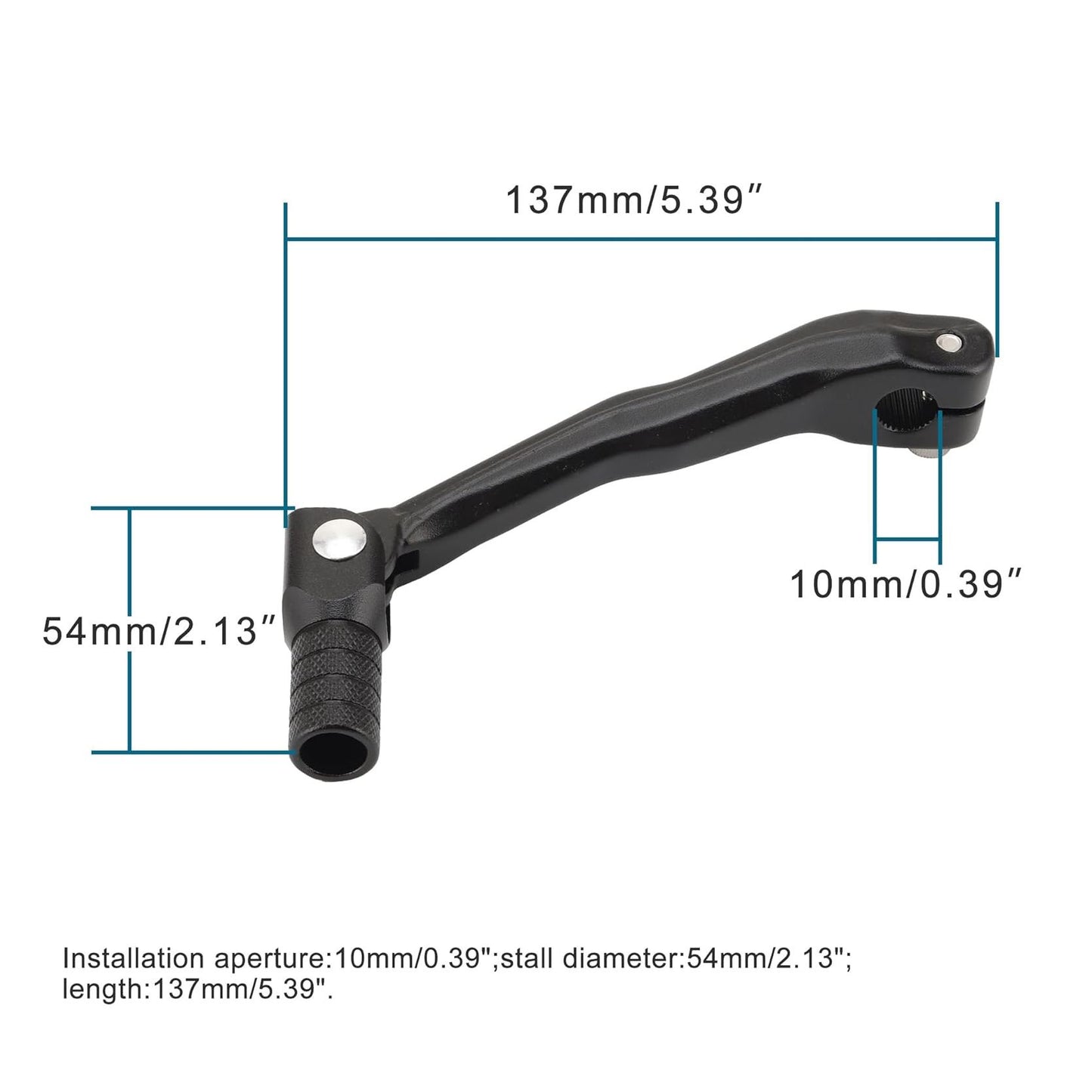 GOOFIT Universal Motorcycle Aluminum Gear Lever Replacement for 2-stroke 50cc 70cc 90cc 110cc 125cc Horizontal Engine ATV 4 Wheeler Dirt Pit Bike Go Kart Scooter