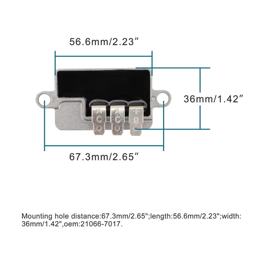 GOOFIT Voltage Regulator Rectifier Replacement for FX730V FR651V FR691V FS600V FR730V FS730V FX651V FS651V FX691V FS691V FR600V FX600V FR541V FX541V FS541V FS481V FX481V 15 Amp 21066-7017