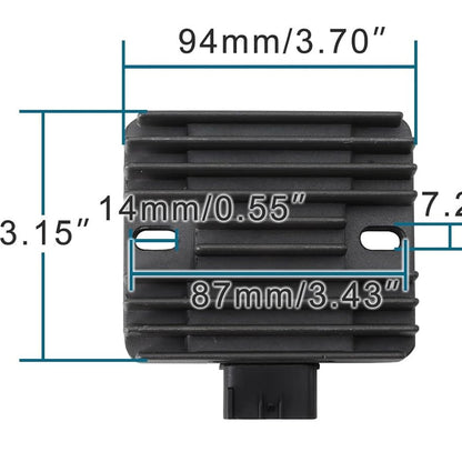 GOOFIT Voltage Regulator Rectifier Replacement for TRX 400 450 500 LT-A 400 450 500 700 YFM660 YFM700 YXR660
