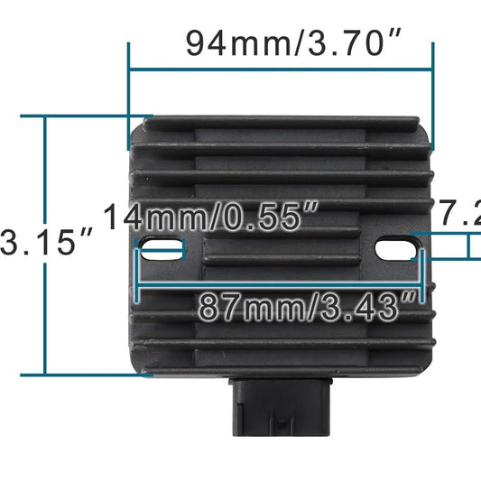 GOOFIT Voltage Regulator Rectifier Replacement for TRX 400 450 500 LT-A 400 450 500 700 YFM660 YFM700 YXR660