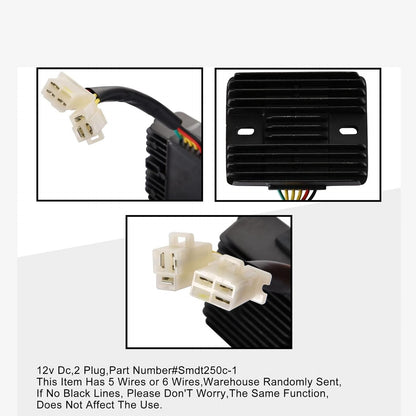 GOOFIT Voltage Regulator Rectifier Replacement for 250cc 260cc Helix CN250 VOG Jonway