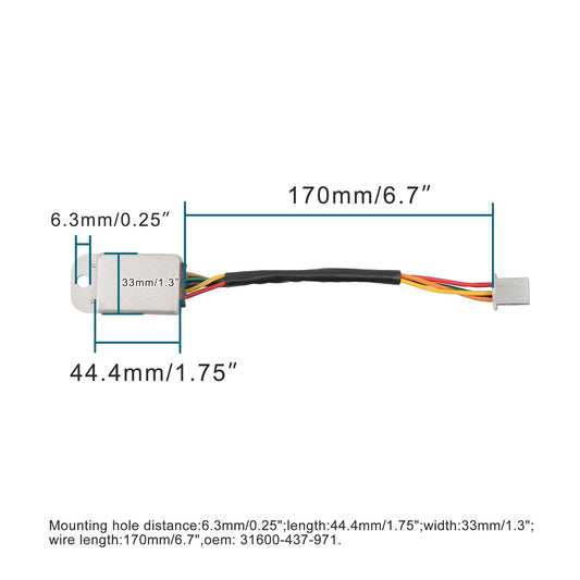 GOOFIT Voltage Regulator Rectifier Replacement for XL125 XL125S 1985 CB125 CB125S 1984-1985 31600-437-971 Motorcycle