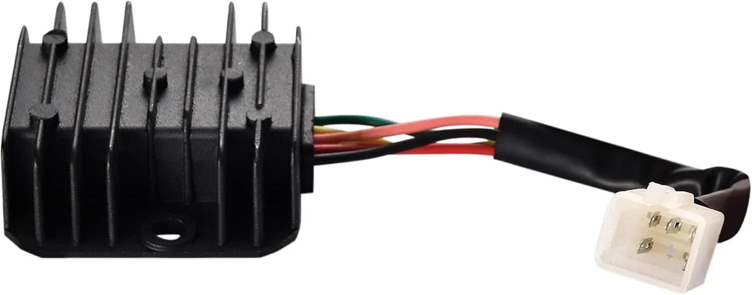 5 pin 12V AC full wave regulator rectifier with wiring for ATV or scooter