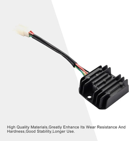 ATV scooter 5-pin 12V AC full wave regulator rectifier with wiring harness