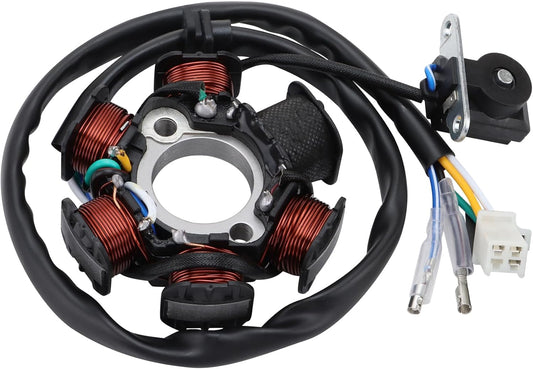 GOOFIT 6 Pole 5 Wire AC Stator 3 Pin for GY6 125cc 150cc Scooter ATV Go Kart Magneto