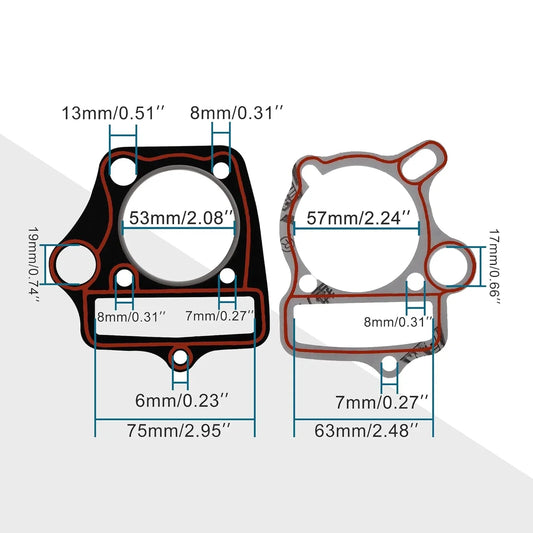 Complete Engine Gasket Set for Lifan 110cc 125cc 1P52FMH | Pit Bike ATV Go Kart - goofitmoto