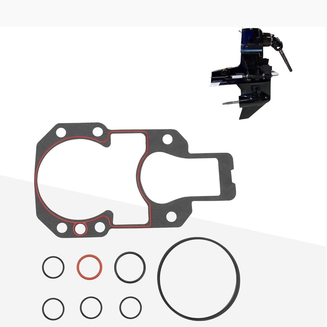 GOOFIT Quicksilver 94996Q2 Bell Housing Installation Gasket Kit Replacement for MerCruiser R MR and Alpha One Gen II Drives Rep Sierra 18-2619-1 18-2743 OEM:27-94996Q2 94996T2