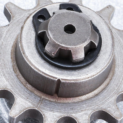 GOOFIT T8F 14 Tooth Sprocket Transmission single Chain Gearbox for 2 Stroke 33cc 34cc 47cc 49cc Engine Pocket Bike Dirt Bike Mini ATV Buggy Go kart Silver